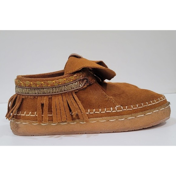 Laidback London Ekry Chestnut Suede Handmade Mocassin Sz.EU-36 US-5 - Picture 7 of 7